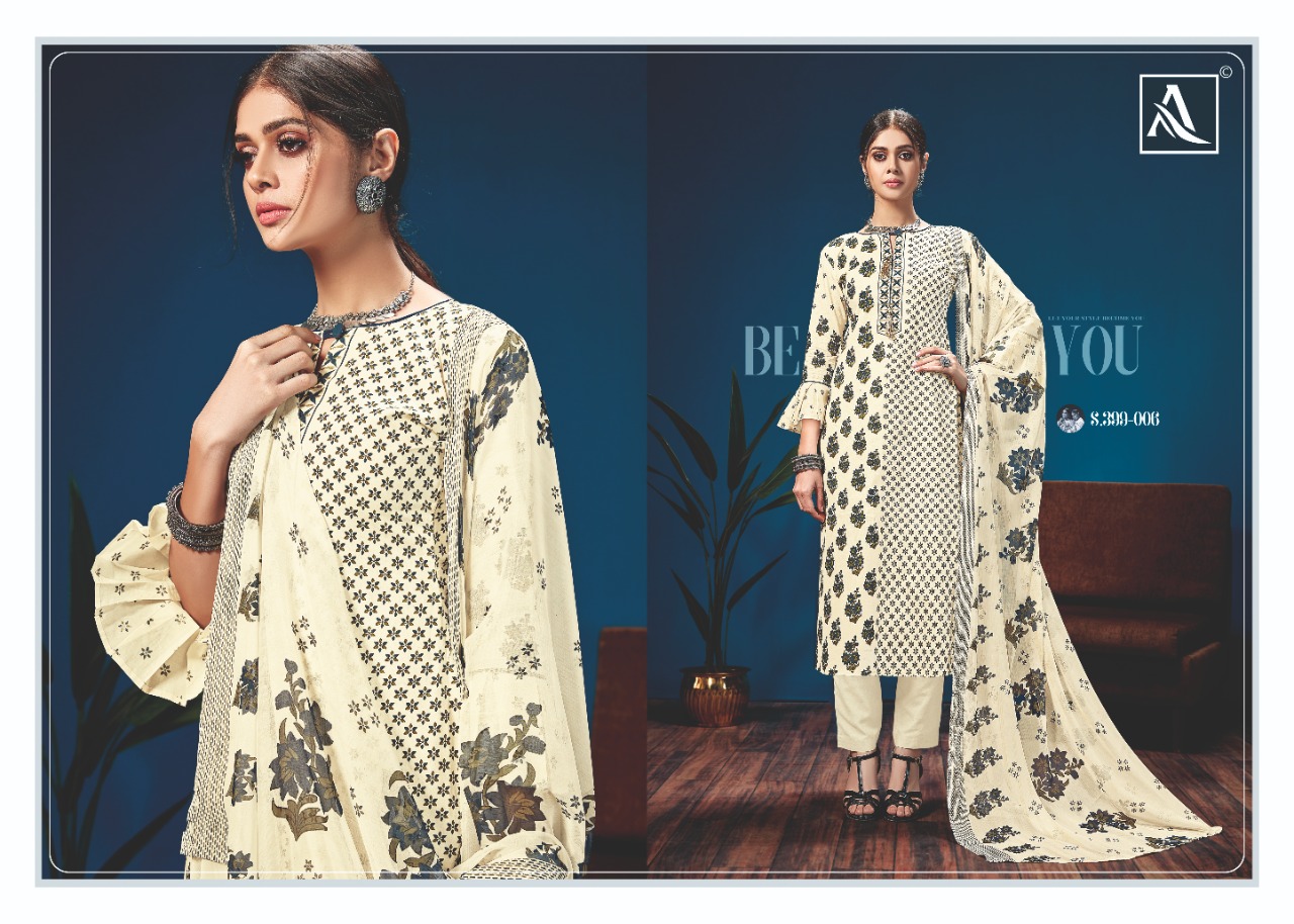 Alok Presents  Kazo Designer Dress Material