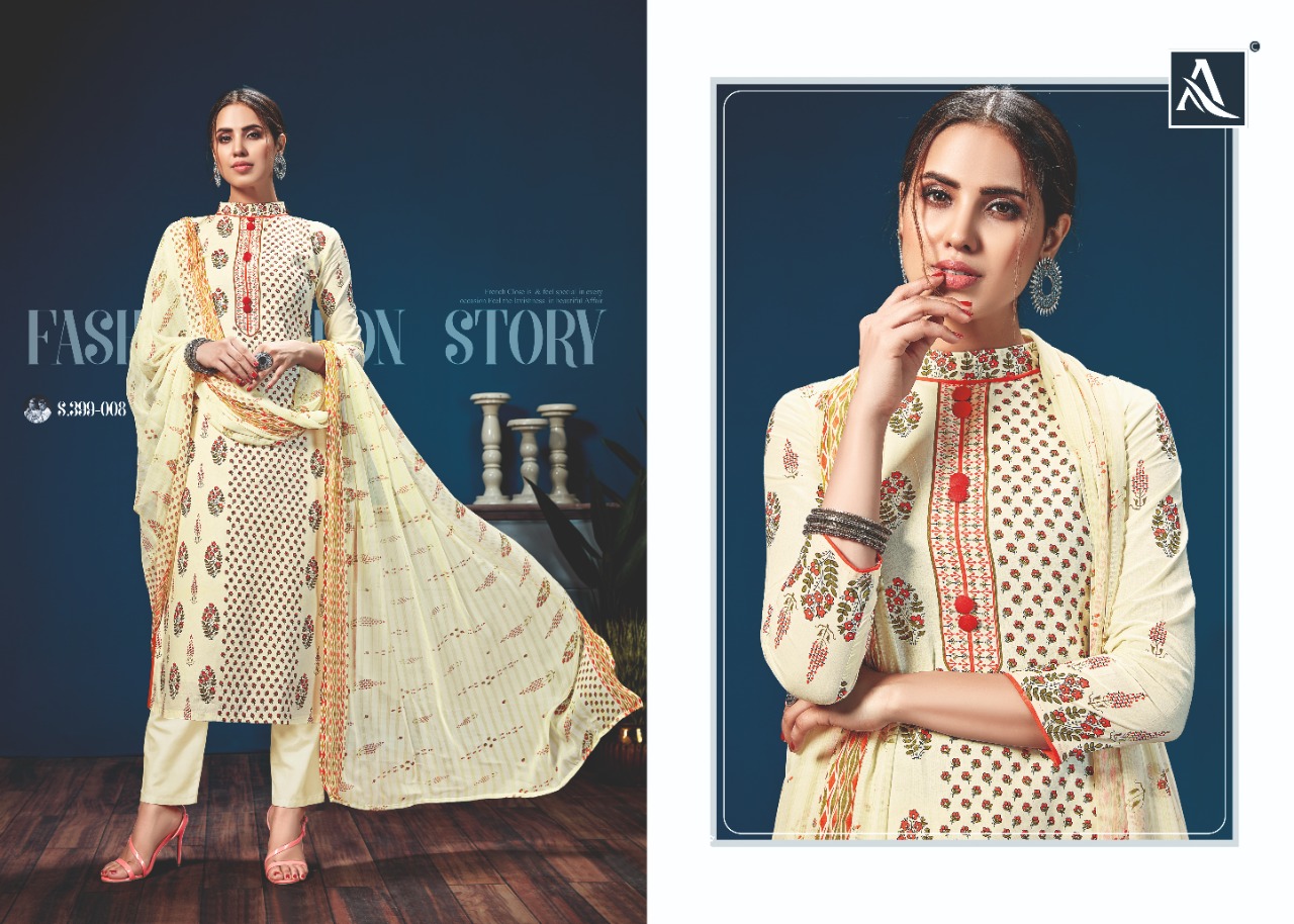Alok Presents  Kazo Designer Dress Material