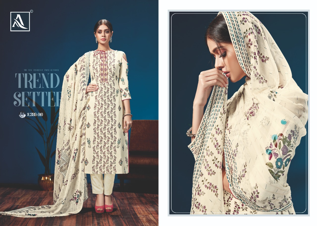 Alok Presents  Kazo Designer Dress Material