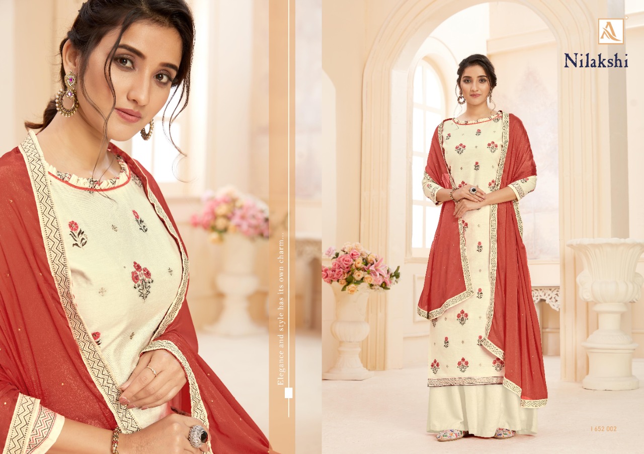 Alok Presents  Nilakski  Designer Dress Material