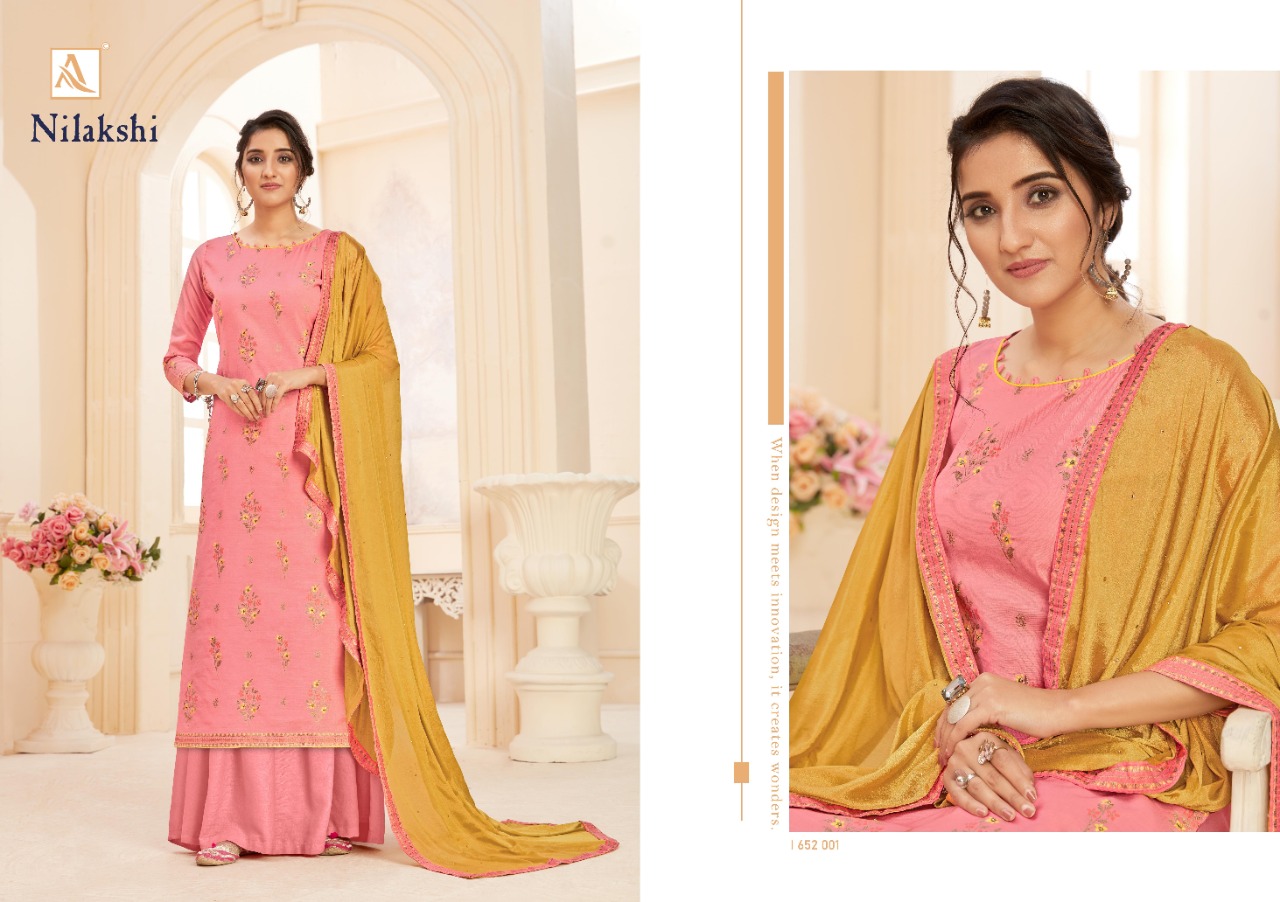 Alok Presents  Nilakski  Designer Dress Material
