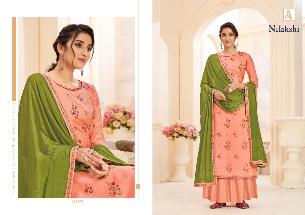 Alok Presents  Nilakski  Designer Dress Material