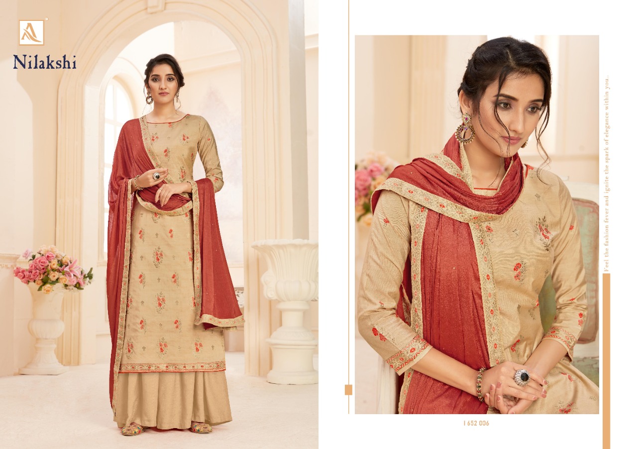 Alok Presents  Nilakski  Designer Dress Material