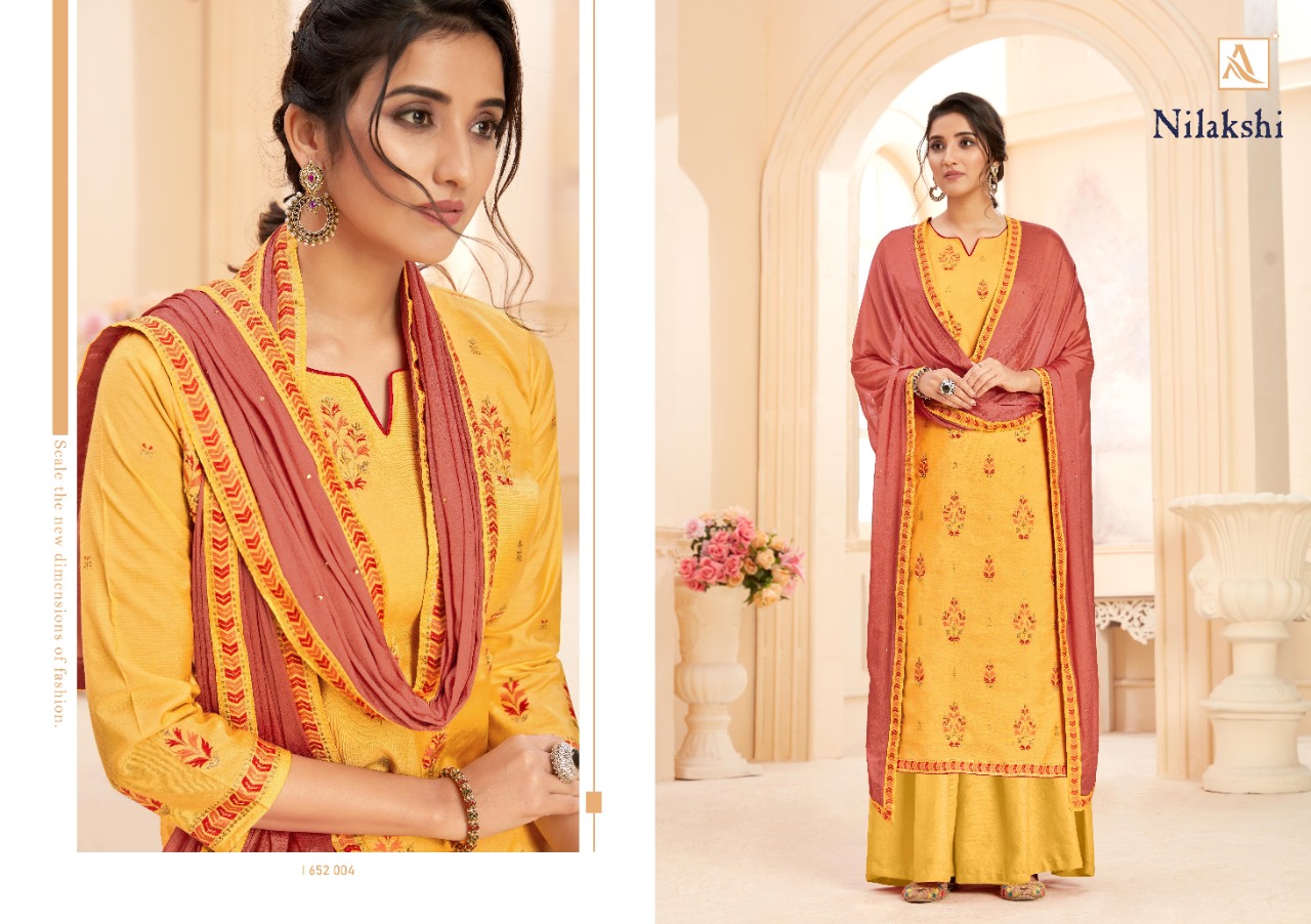 Alok Presents  Nilakski  Designer Dress Material