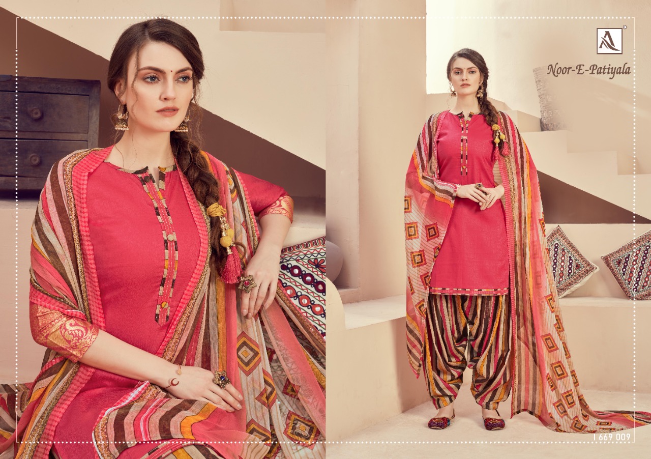 Alok Presents Noor E Patiyala Designer Dress Material