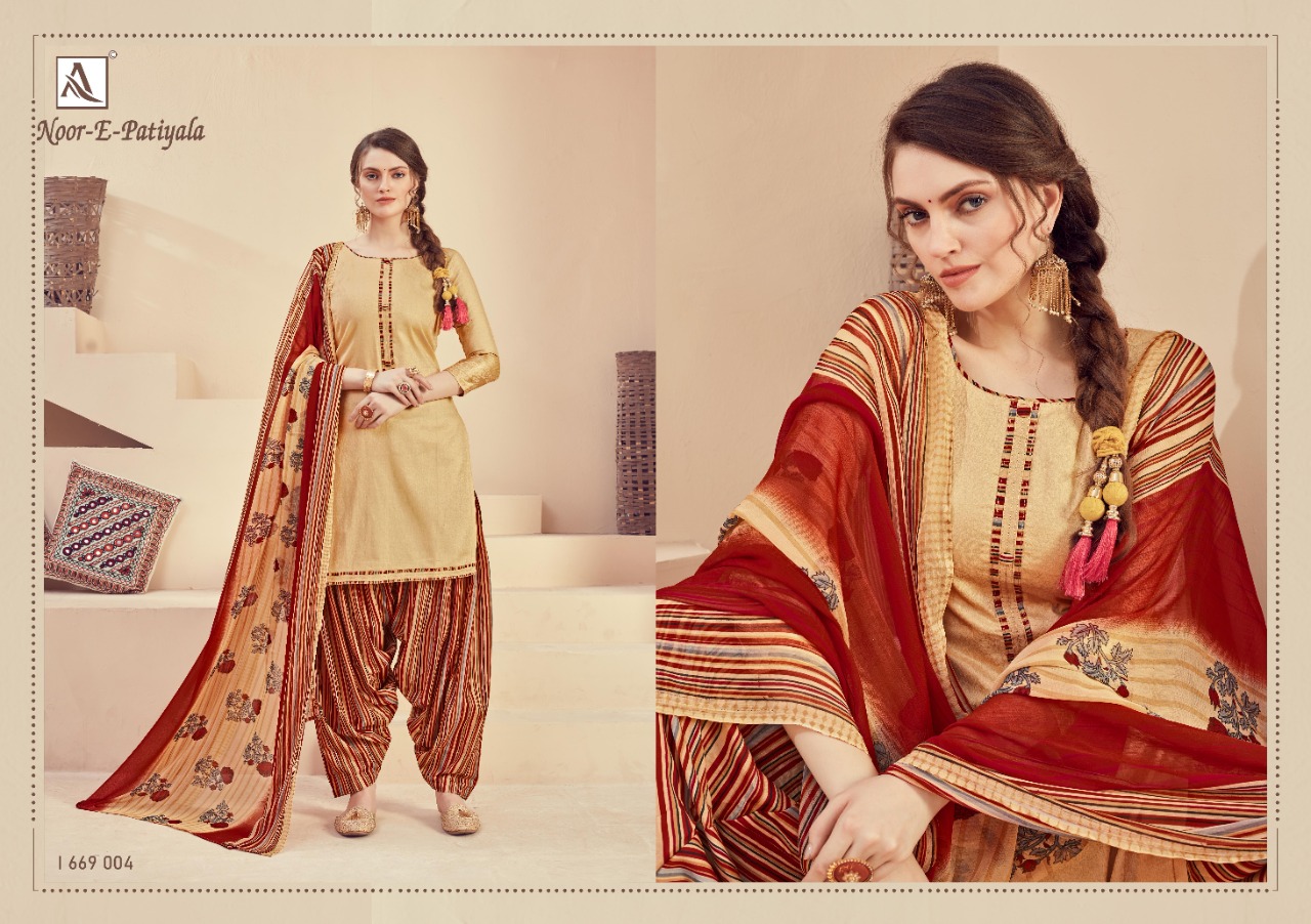 Alok Presents Noor E Patiyala Designer Dress Material