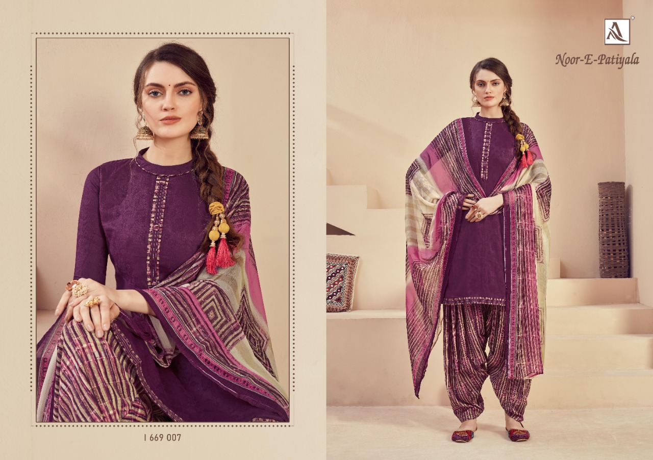 Alok Presents Noor E Patiyala Designer Dress Material