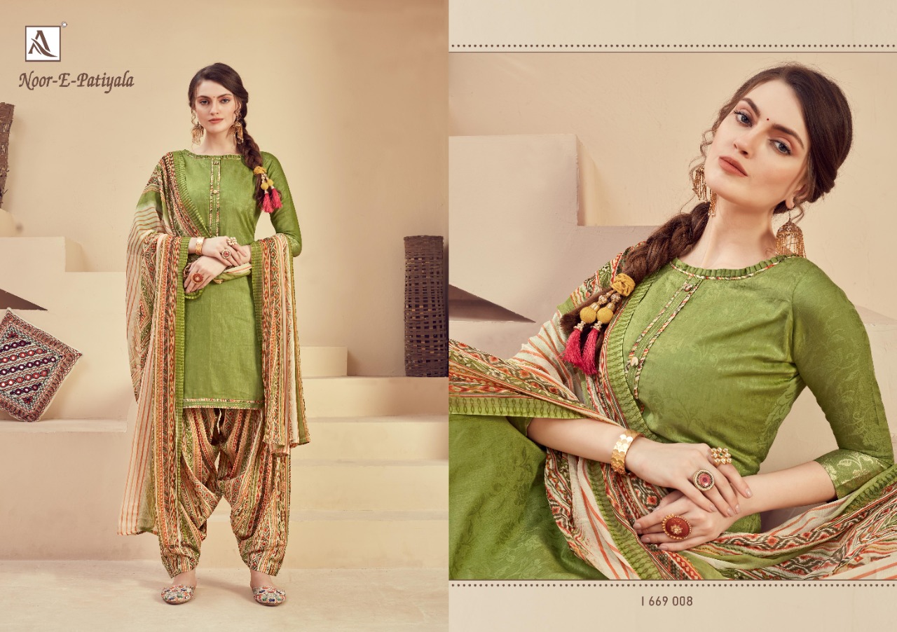 Alok Presents Noor E Patiyala Designer Dress Material