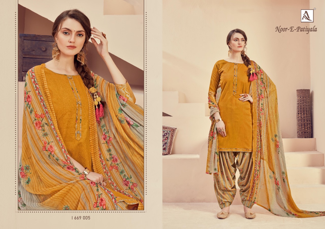 Alok Presents Noor E Patiyala Designer Dress Material