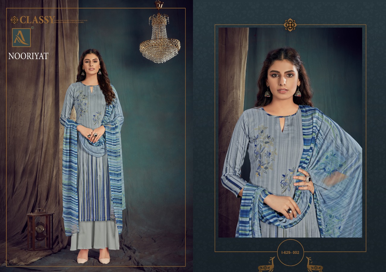 Alok Presents Nooriyat Designer Dress Material