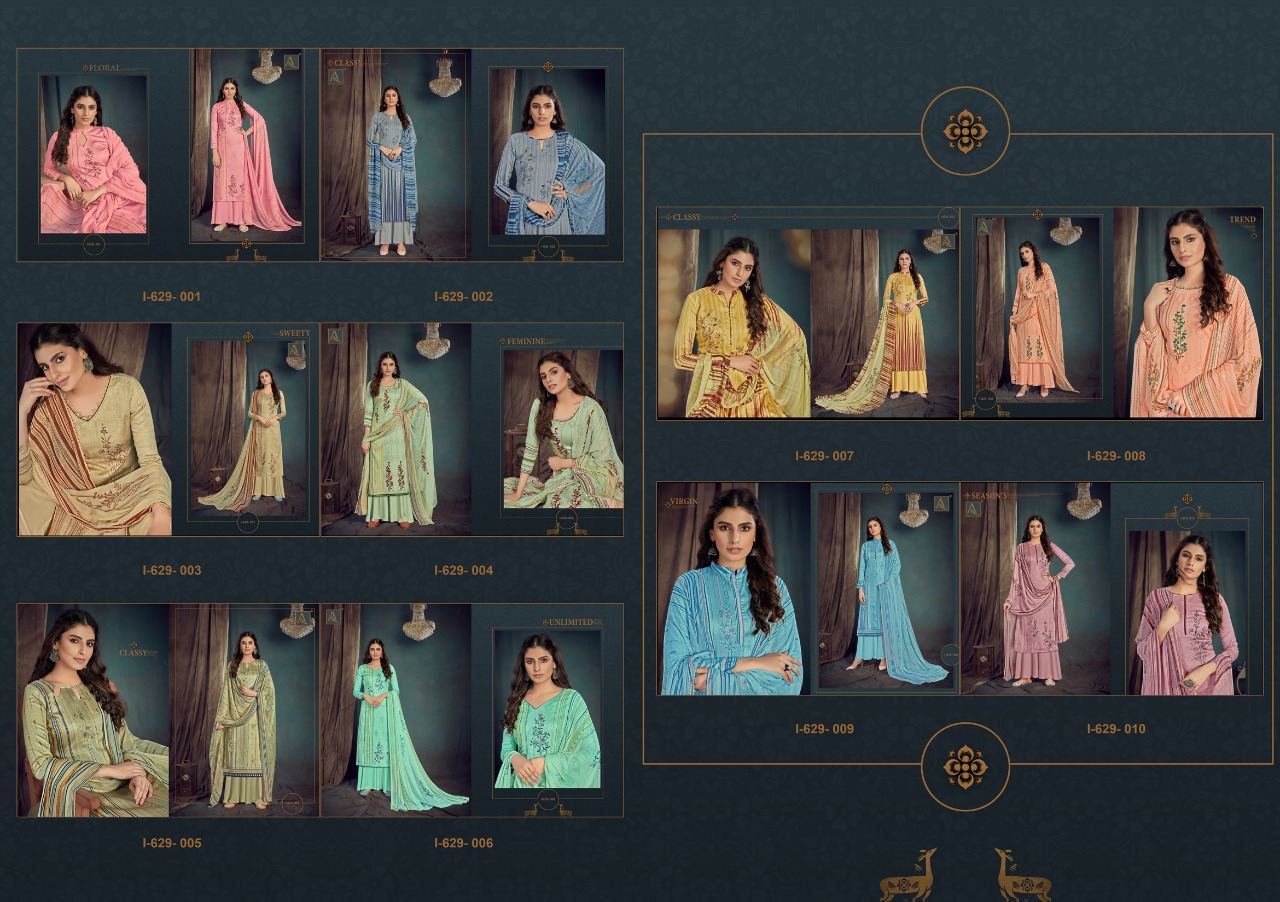 Alok Presents Nooriyat Designer Dress Material