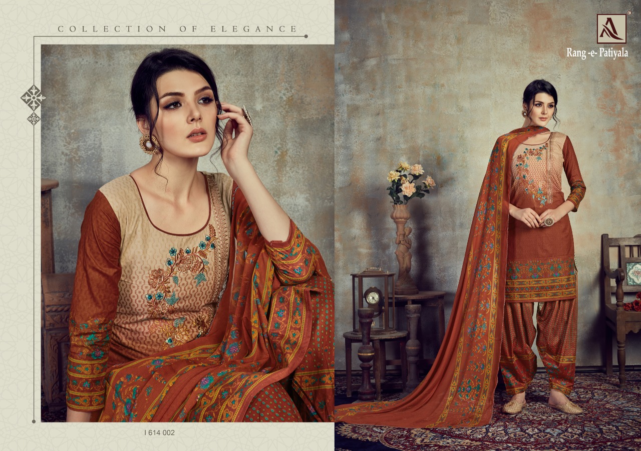 Alok Presents  Rang E Patiyala Designer Dress Material