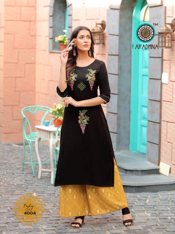 Aradhna  Presents  Fashion Girl Vol  4 Kurti With Bottom Collection