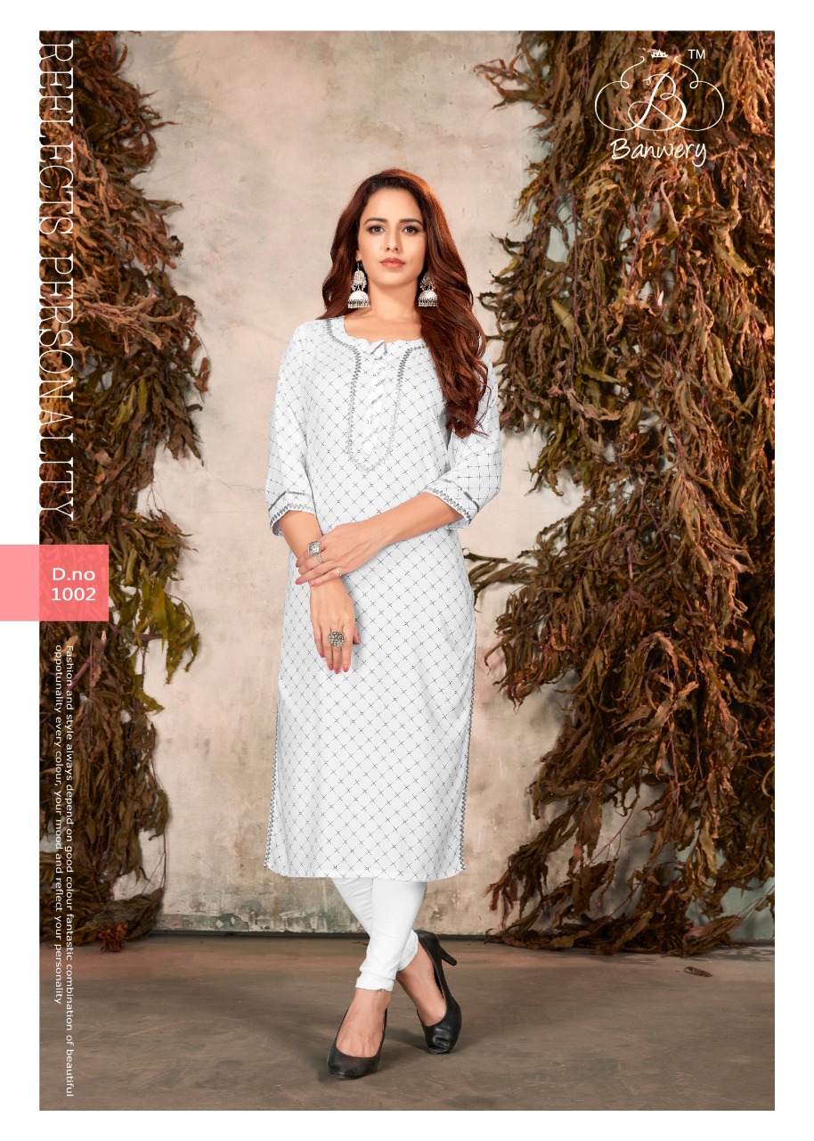 Banwery  Presents Sophie  Casual Wear  Kurti Collection
