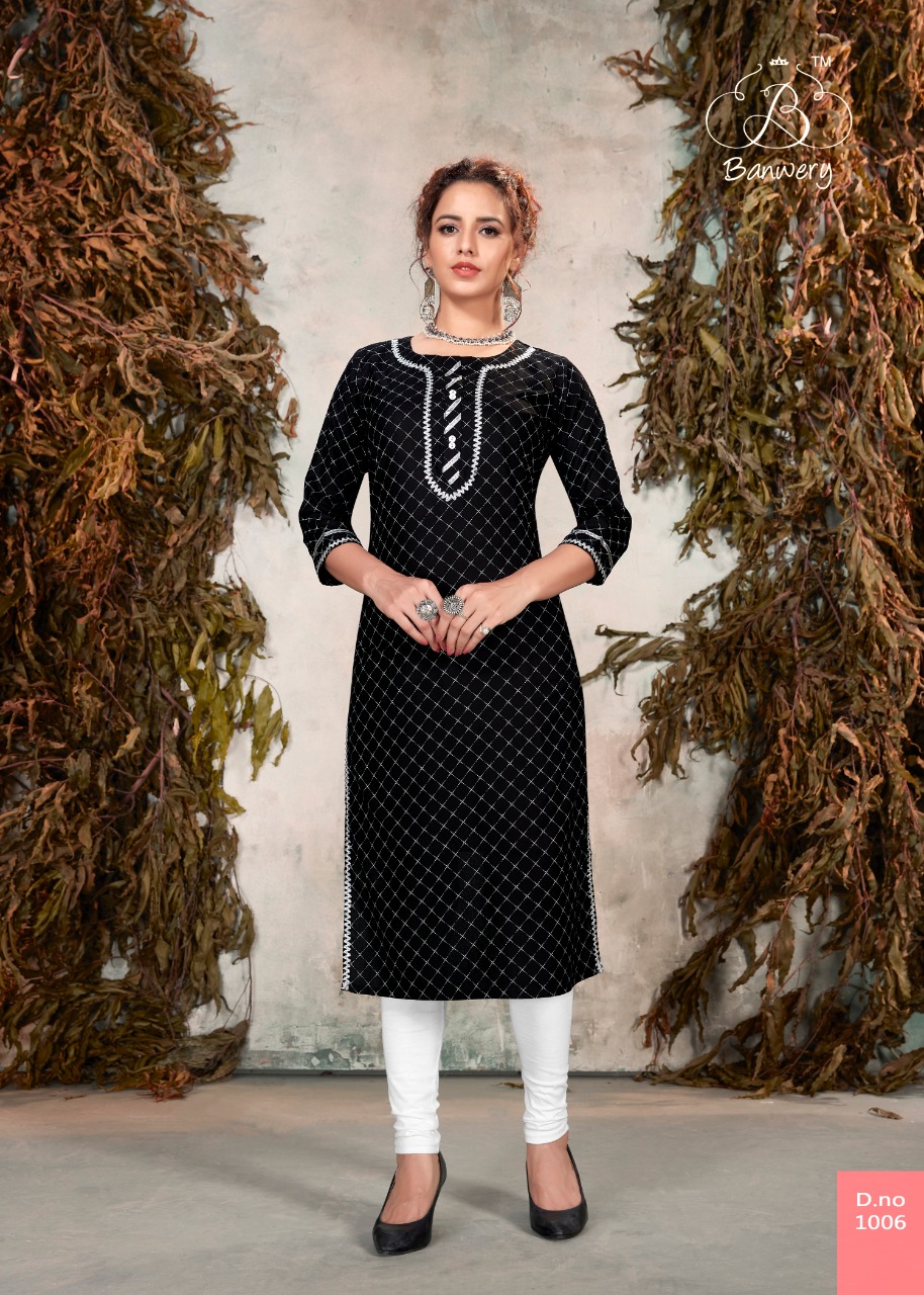 Banwery  Presents Sophie  Casual Wear  Kurti Collection
