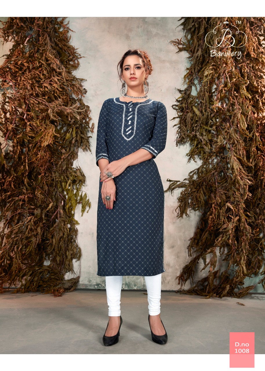 Banwery  Presents Sophie  Casual Wear  Kurti Collection