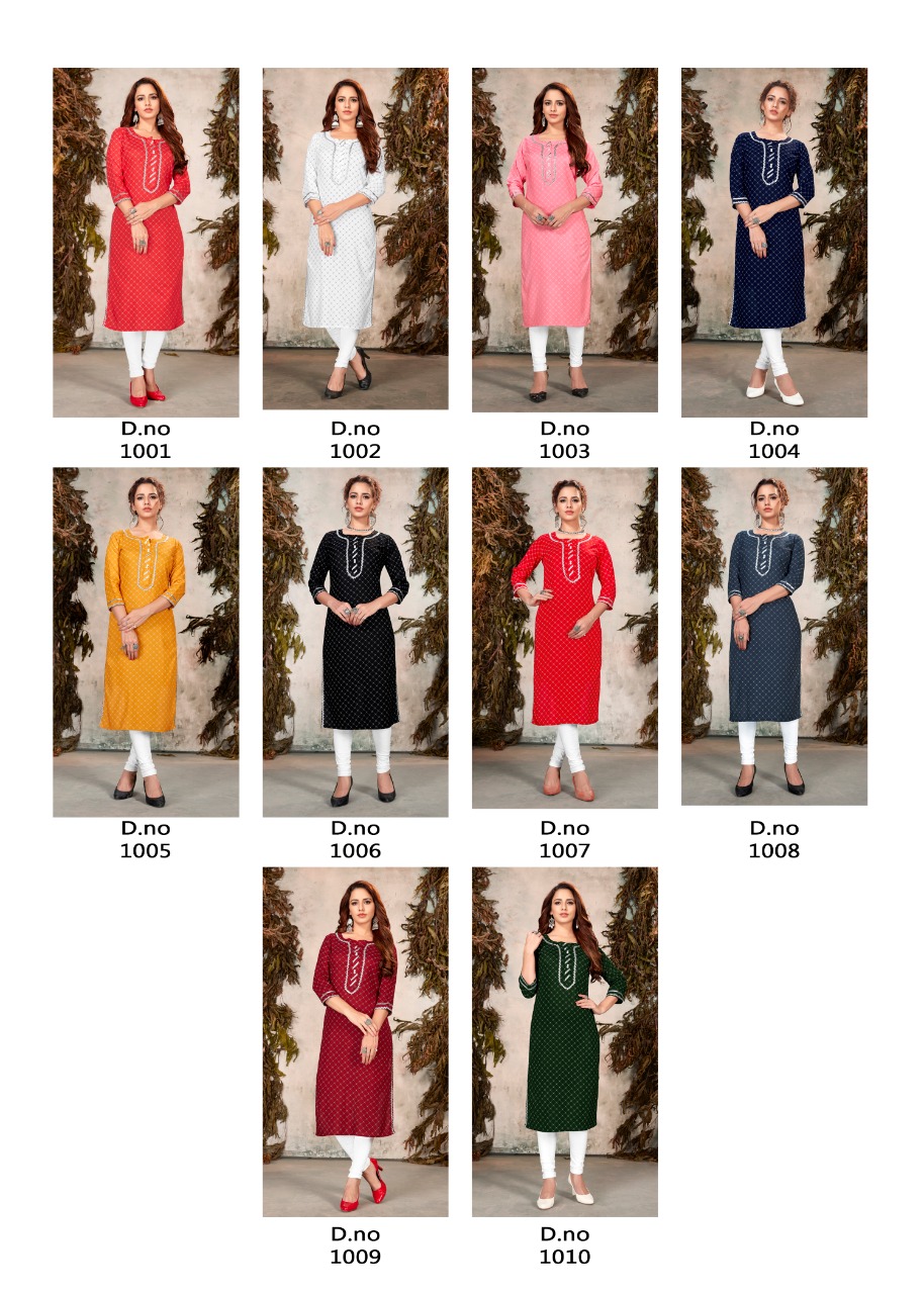 Banwery  Presents Sophie  Casual Wear  Kurti Collection