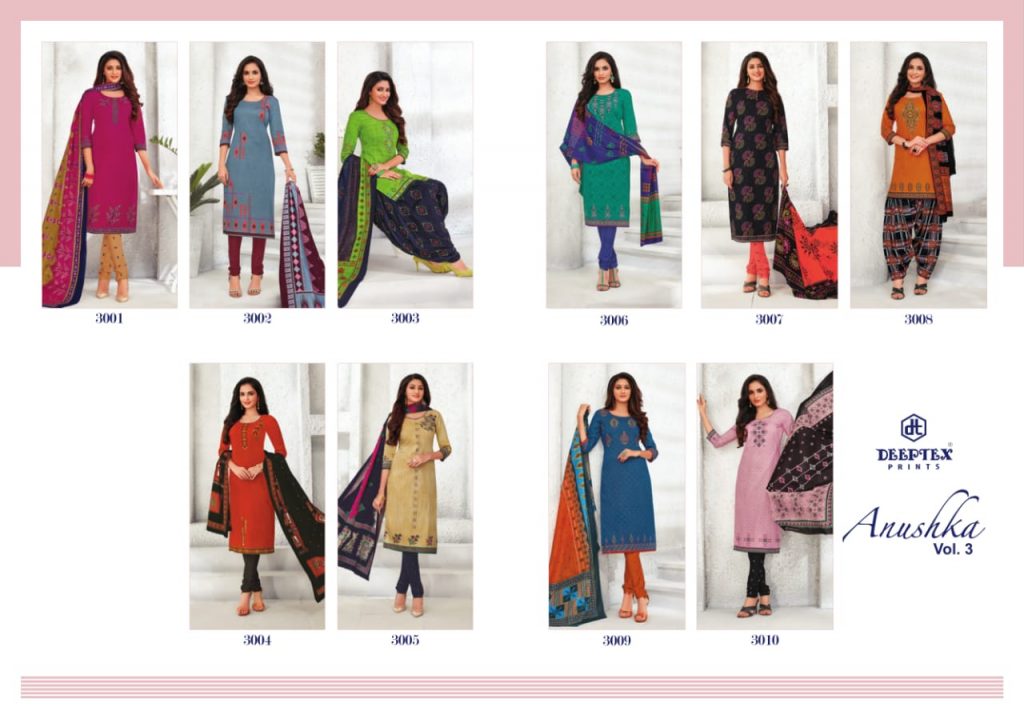 Deeptex  Presents Anushka Vol 3 Printed Dress Material