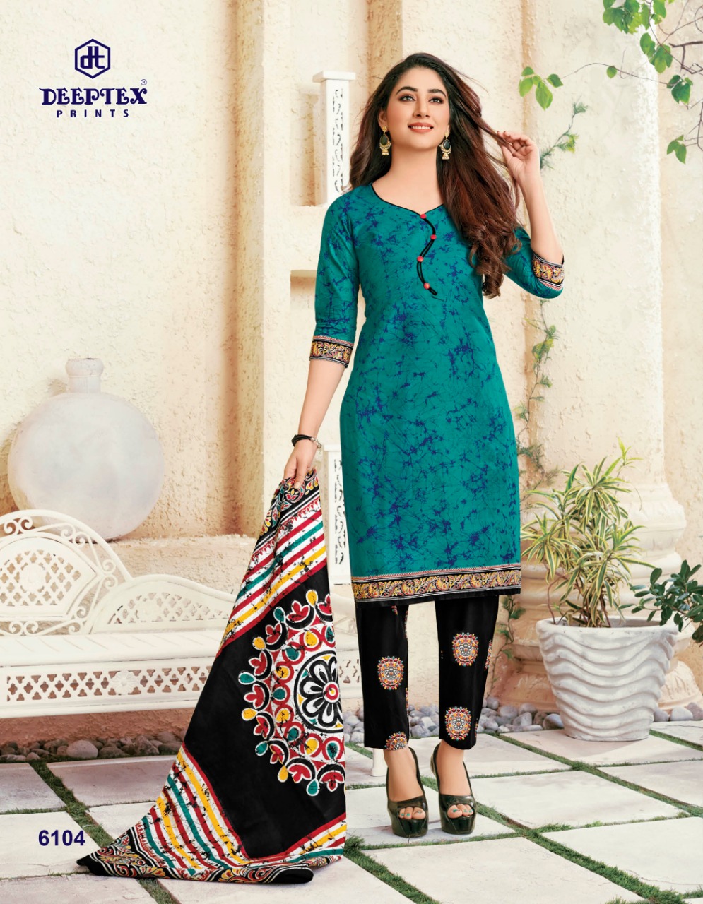 Deeptex Presents  Miss India Vol 61  Printed Dress Material