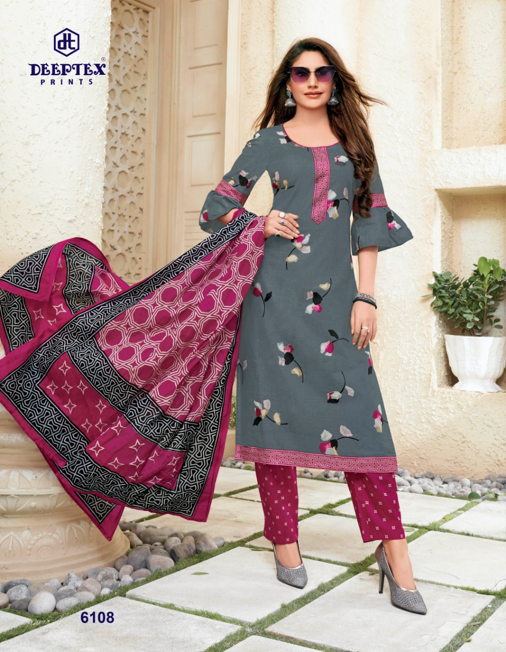 Deeptex Presents  Miss India Vol 61  Printed Dress Material