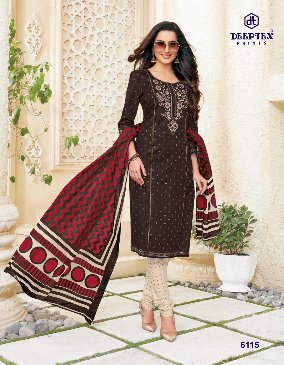 Deeptex Presents  Miss India Vol 61  Printed Dress Material