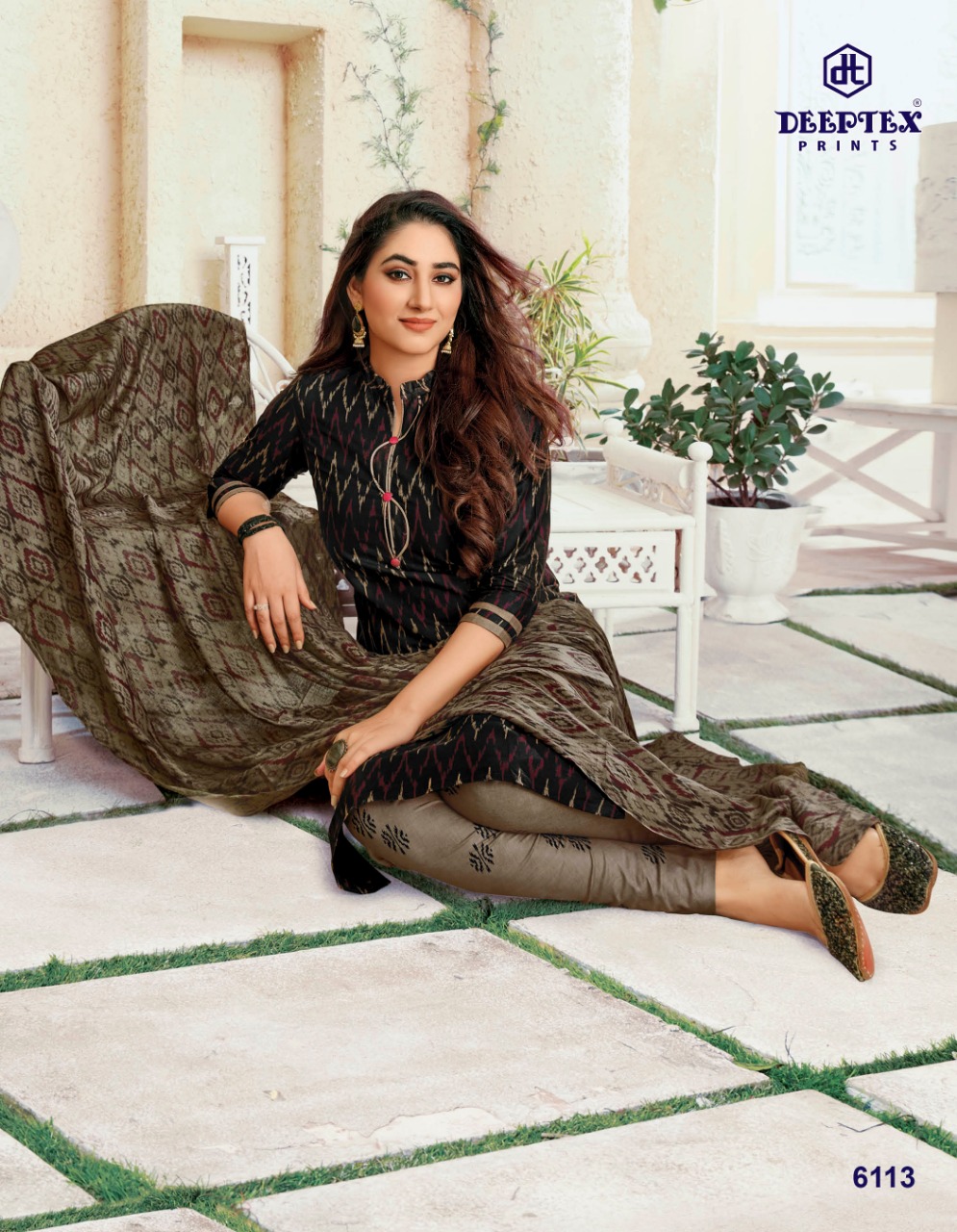 Deeptex Presents  Miss India Vol 61  Printed Dress Material