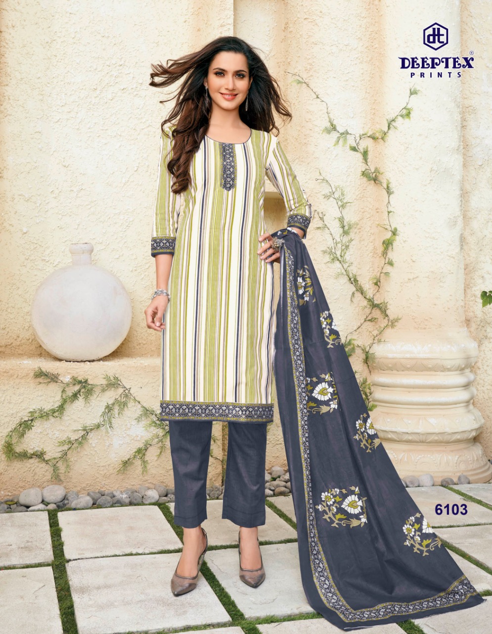 Deeptex Presents  Miss India Vol 61  Printed Dress Material