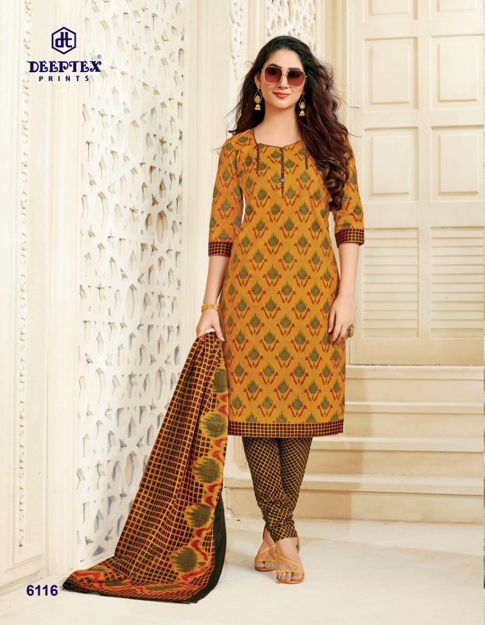 Deeptex Presents  Miss India Vol 61  Printed Dress Material