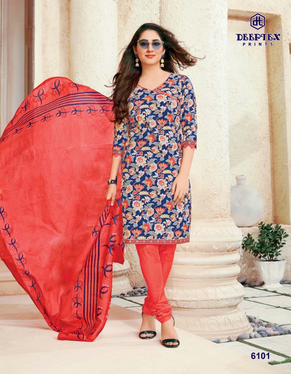 Deeptex Presents  Miss India Vol 61  Printed Dress Material
