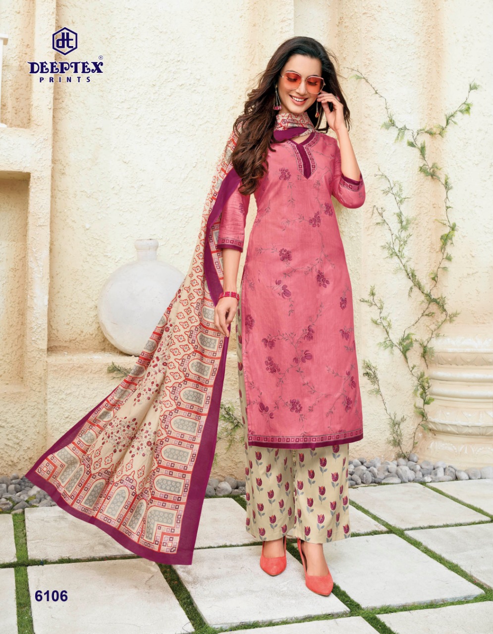 Deeptex Presents  Miss India Vol 61  Printed Dress Material