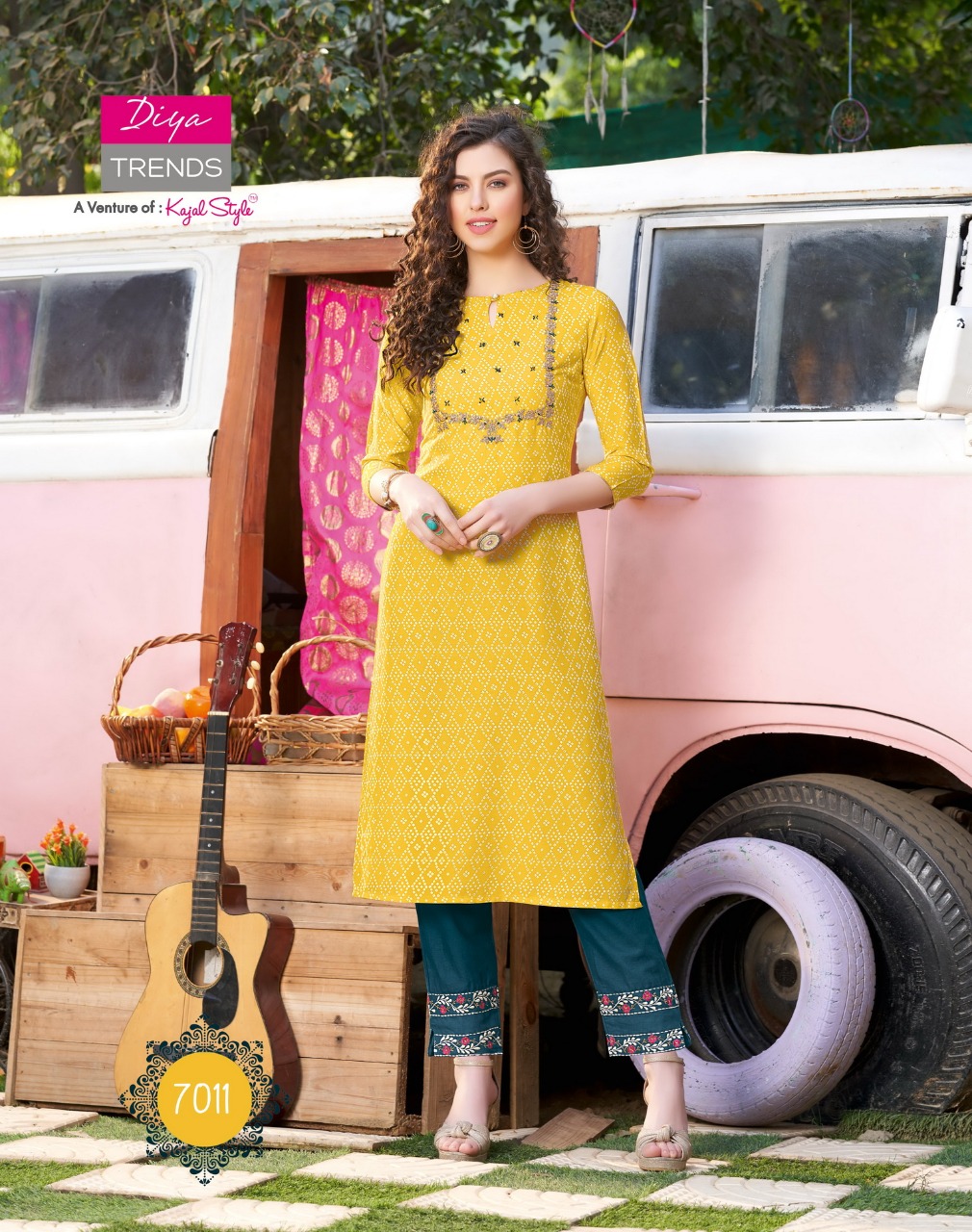 Diya Trends  Presents Biba  Vol 7  Kurti With Bottom Collection