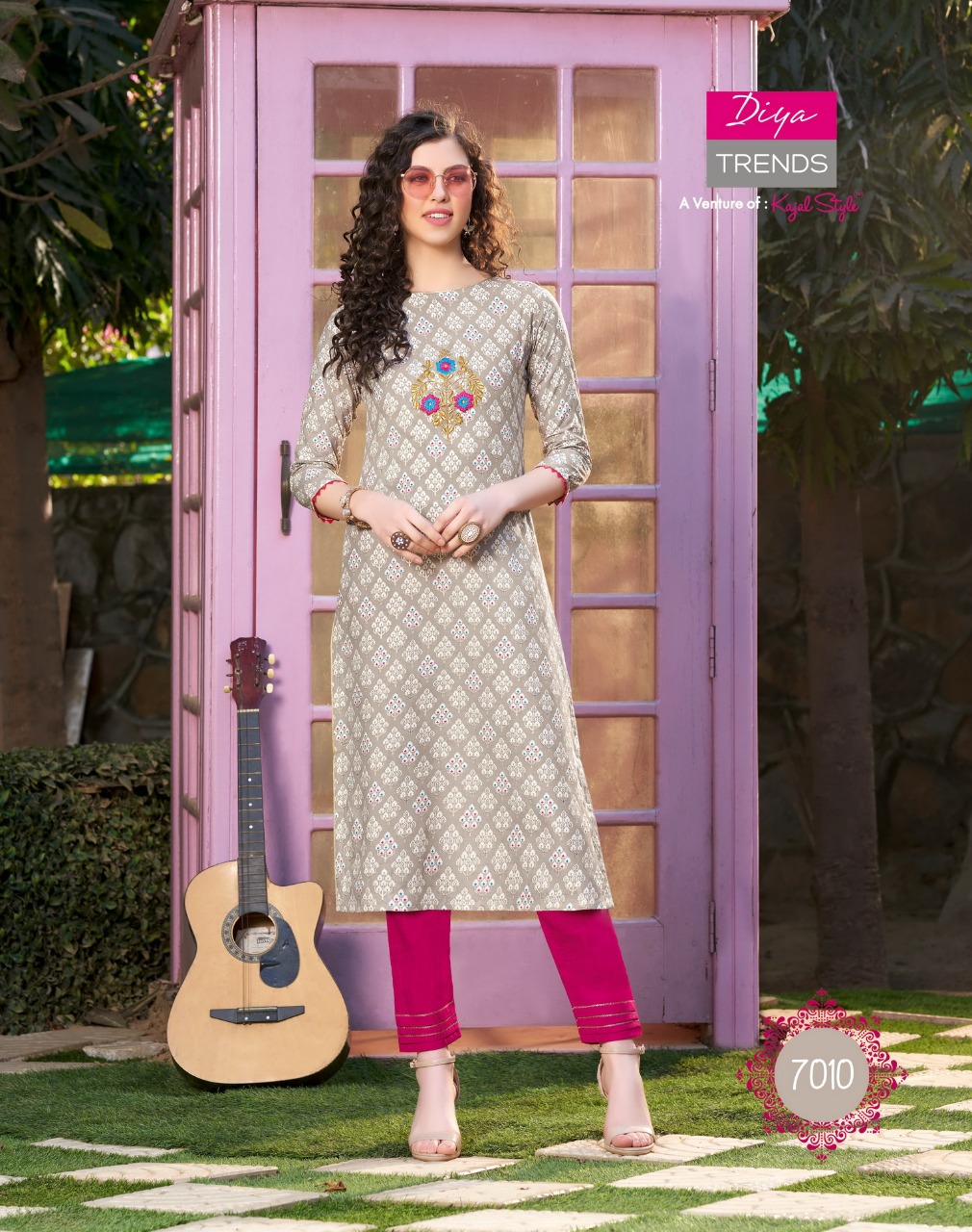 Diya Trends  Presents Biba  Vol 7  Kurti With Bottom Collection