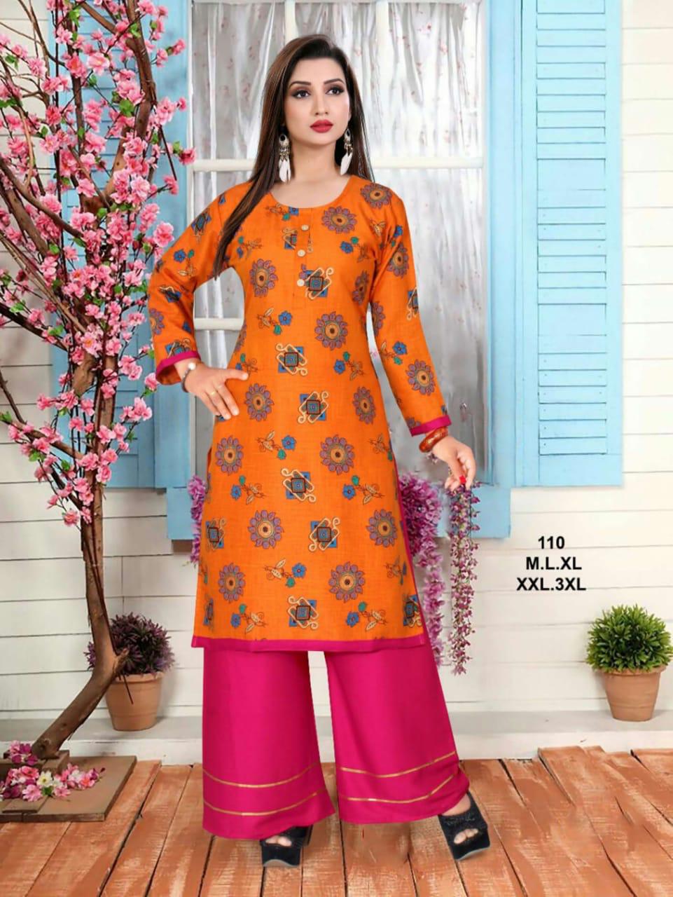 Ft Presents Peehu 2 Collection Of Heavy Rayon Classy Printed Kurti With Bottom