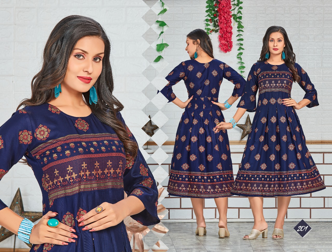Goldy Anarkali Kurti Collection