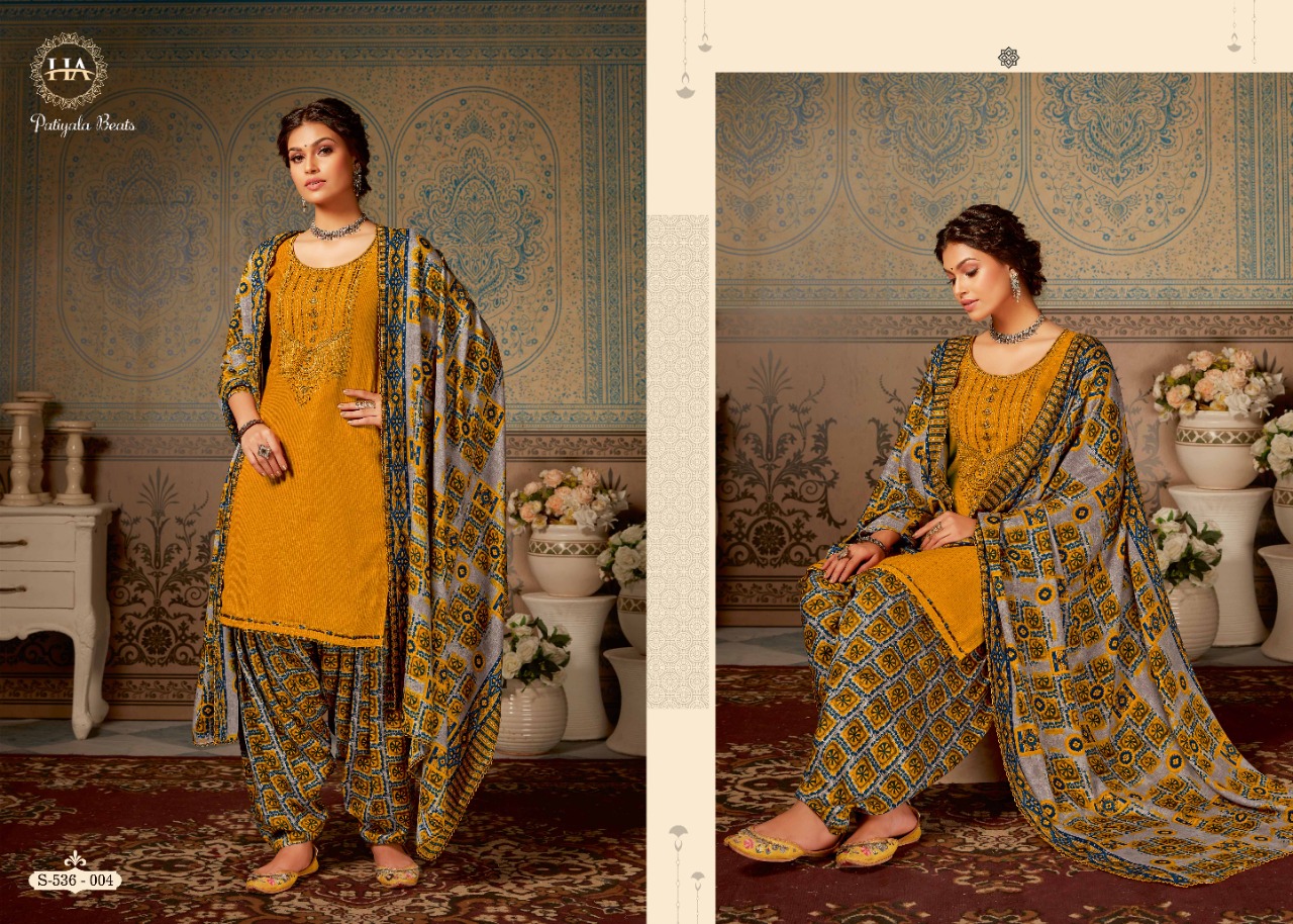 Harshit  Presents Patiyala Beats  Designer Dress Material