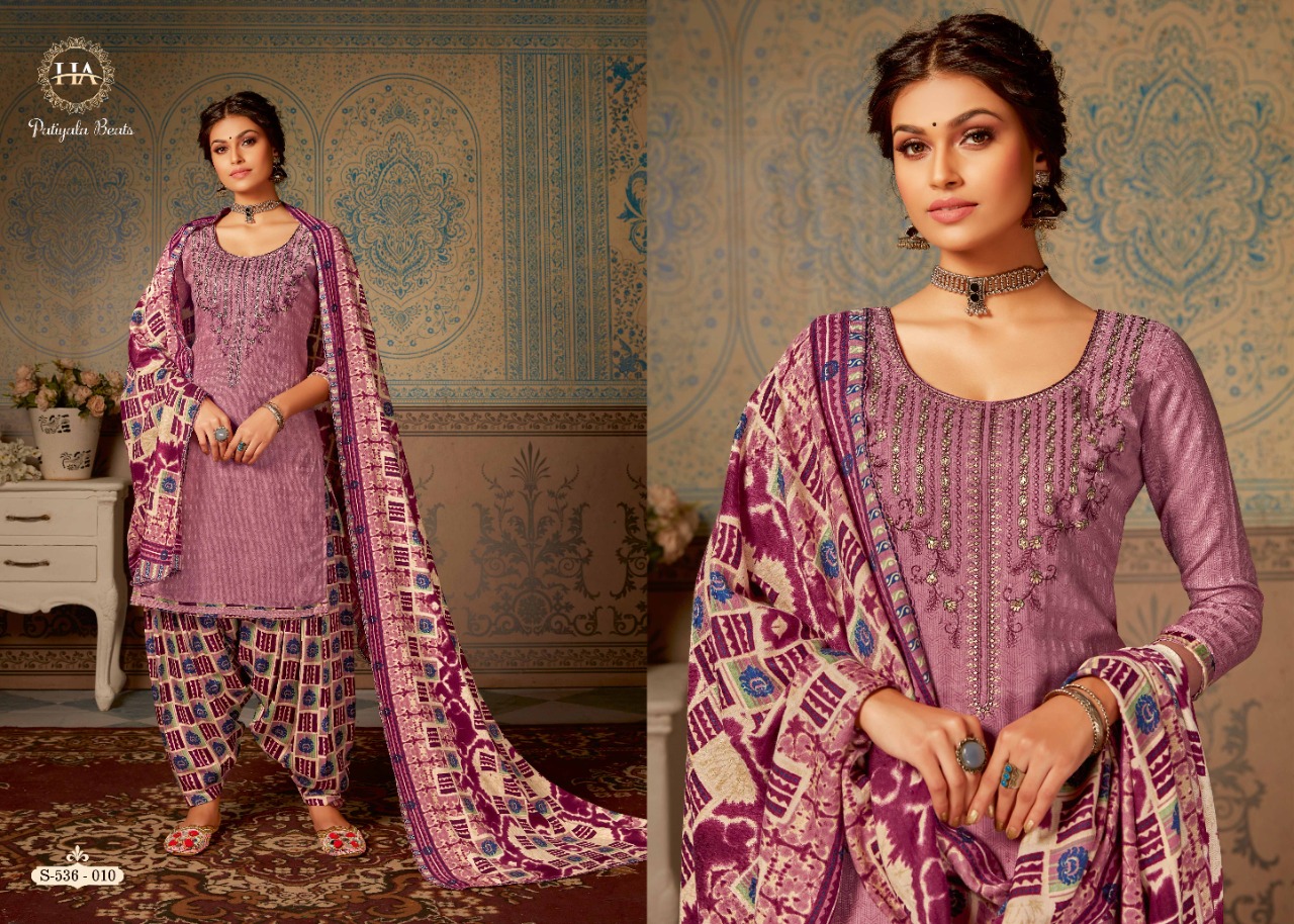 Harshit  Presents Patiyala Beats  Designer Dress Material