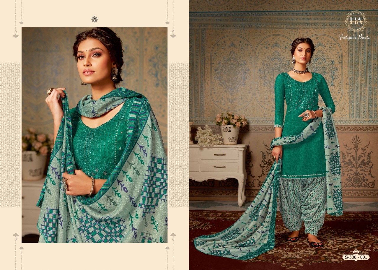 Harshit  Presents Patiyala Beats  Designer Dress Material