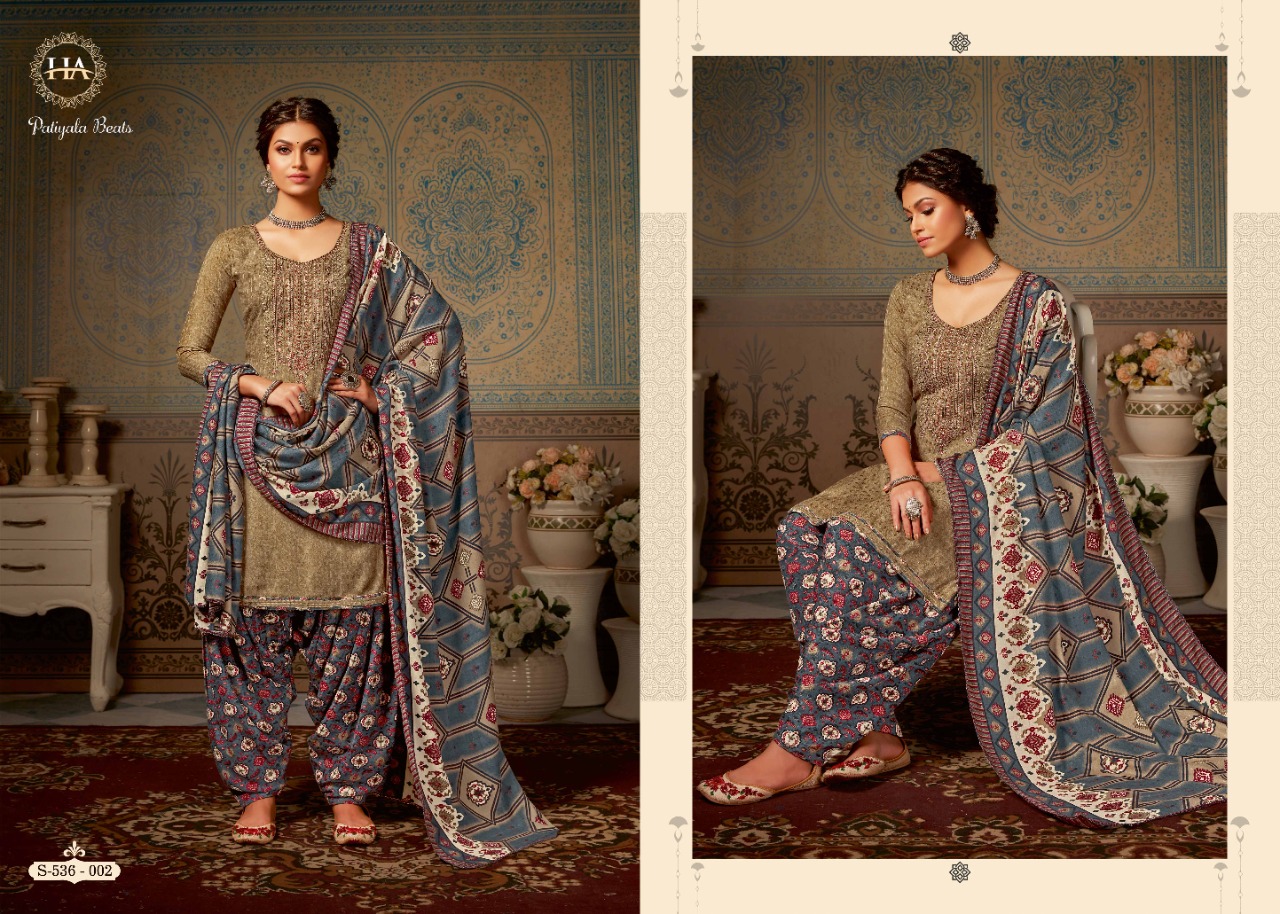 Harshit  Presents Patiyala Beats  Designer Dress Material