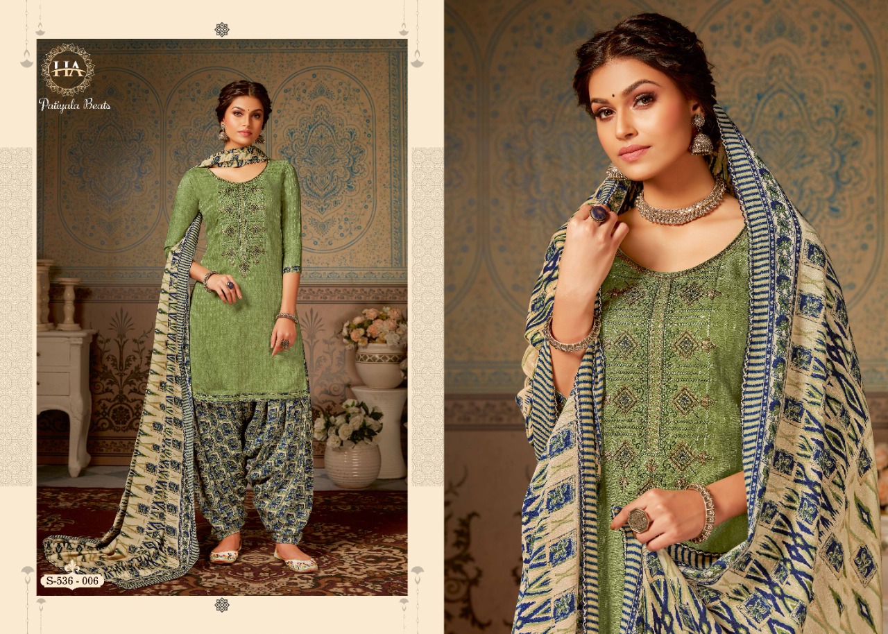 Harshit  Presents Patiyala Beats  Designer Dress Material