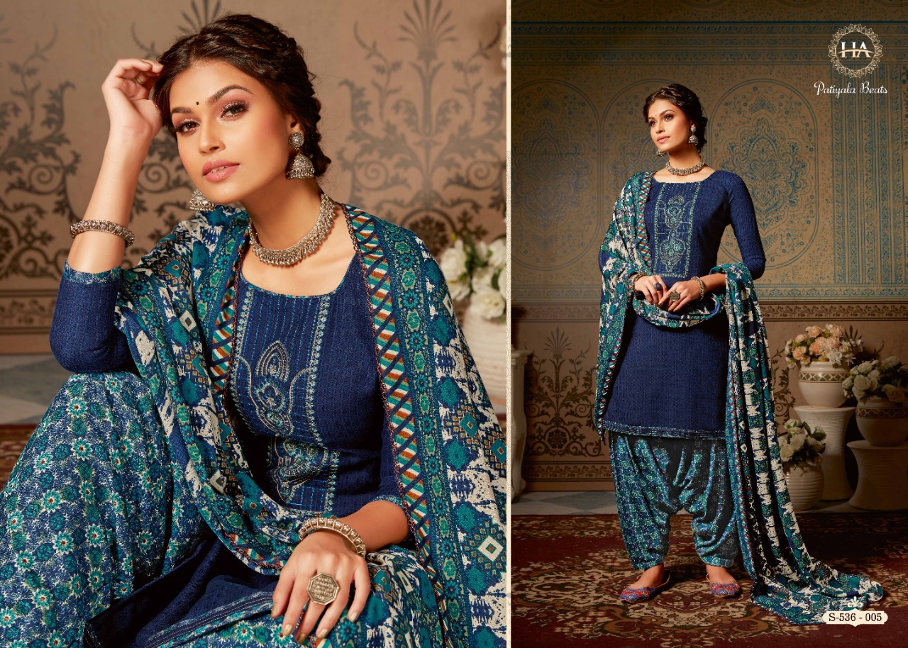 Harshit  Presents Patiyala Beats  Designer Dress Material