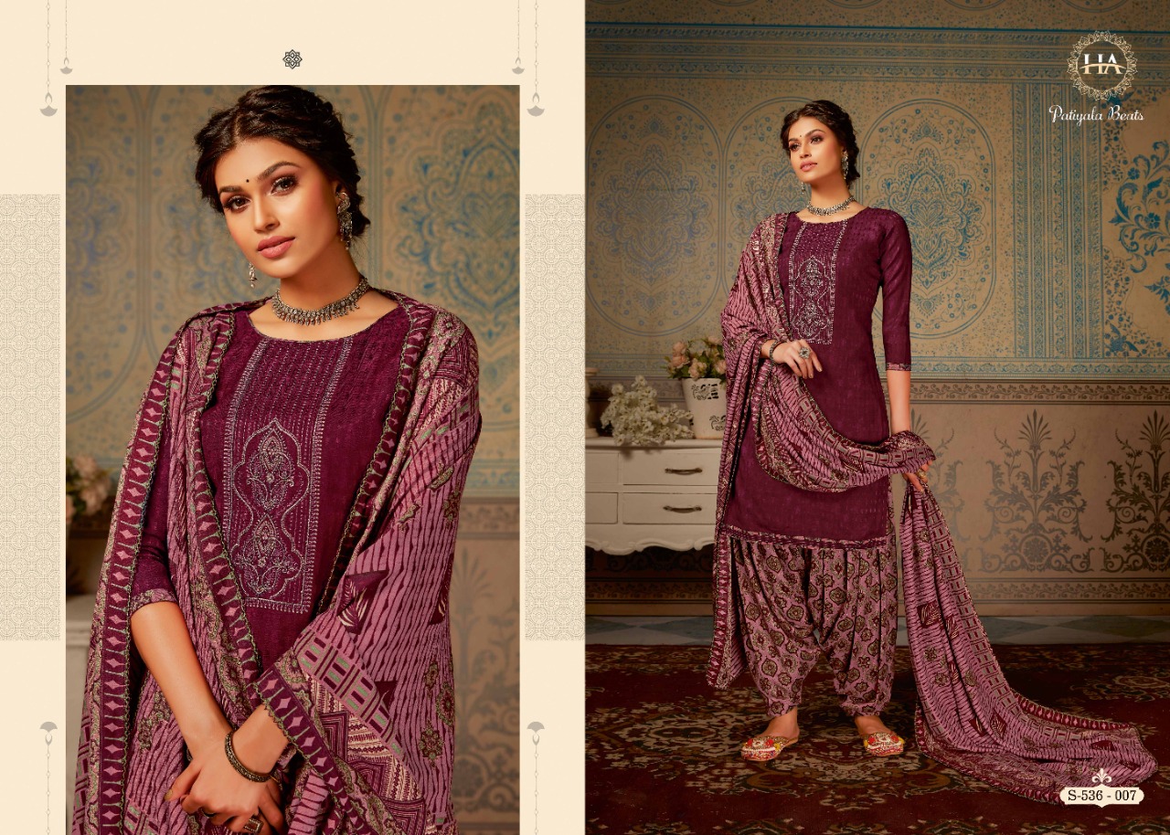 Harshit  Presents Patiyala Beats  Designer Dress Material