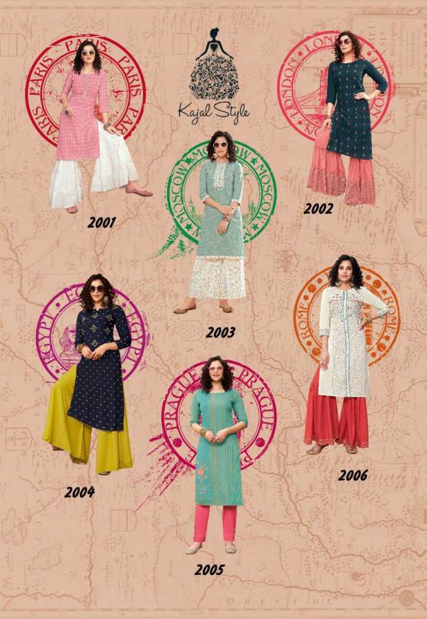 Kajal Style Presents Fashion Galaxy Vol  2  Kurti With Bottom