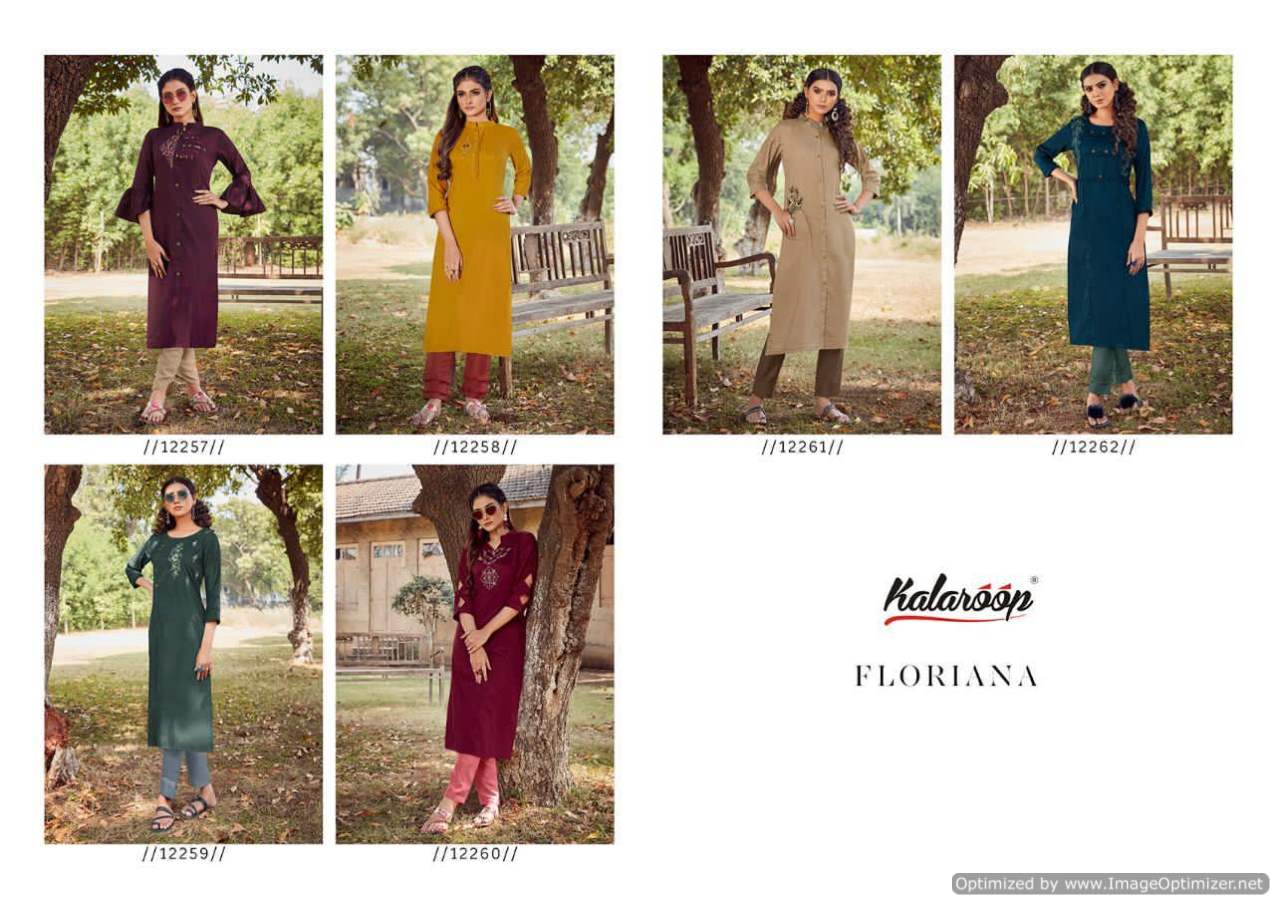 Kalaroop  Presents  Floriana  Kurti With Bottom Collection