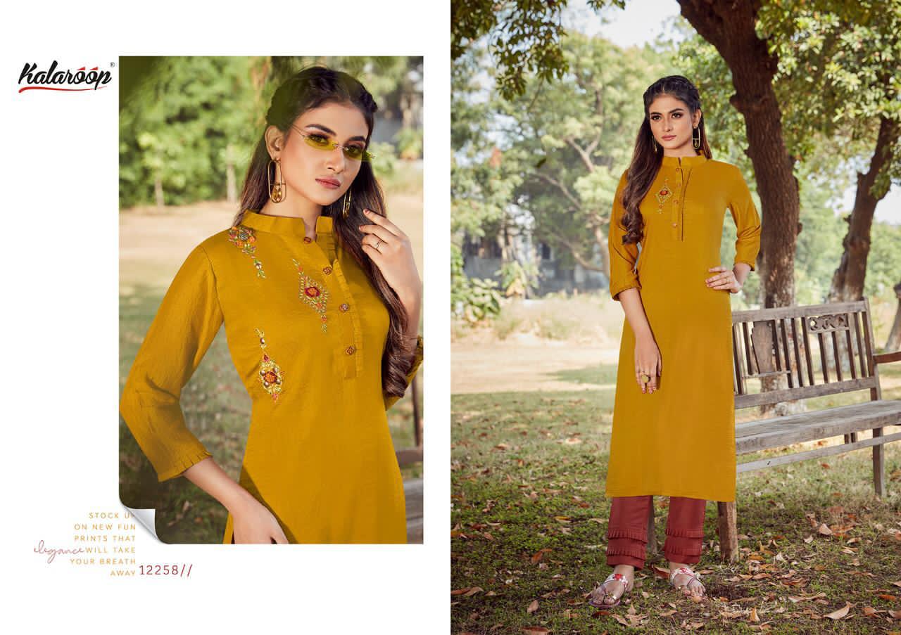 Kalaroop  Presents  Floriana  Kurti With Bottom Collection