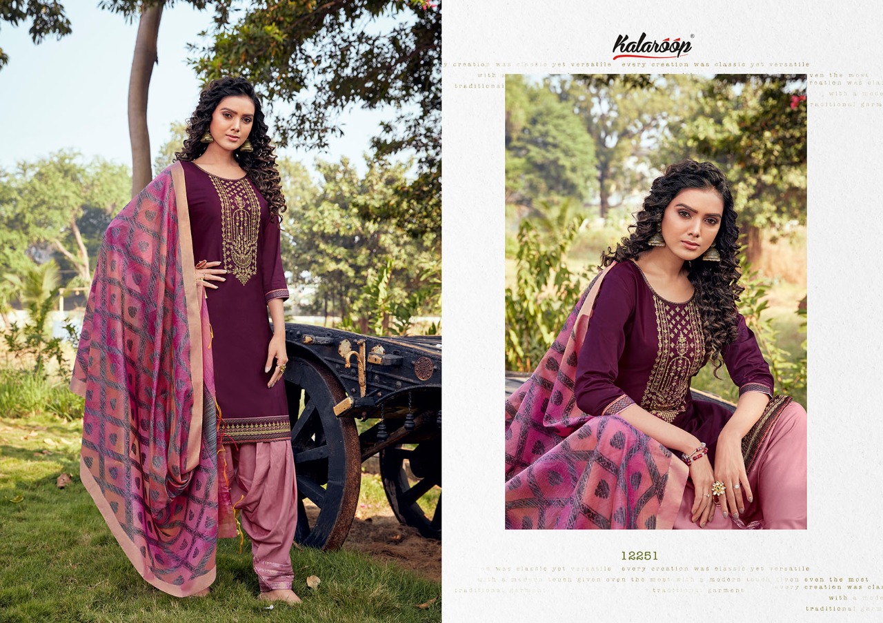 Kalaroop  Presents Sunheri By Patiala Vol  3 Ready Made Collection
