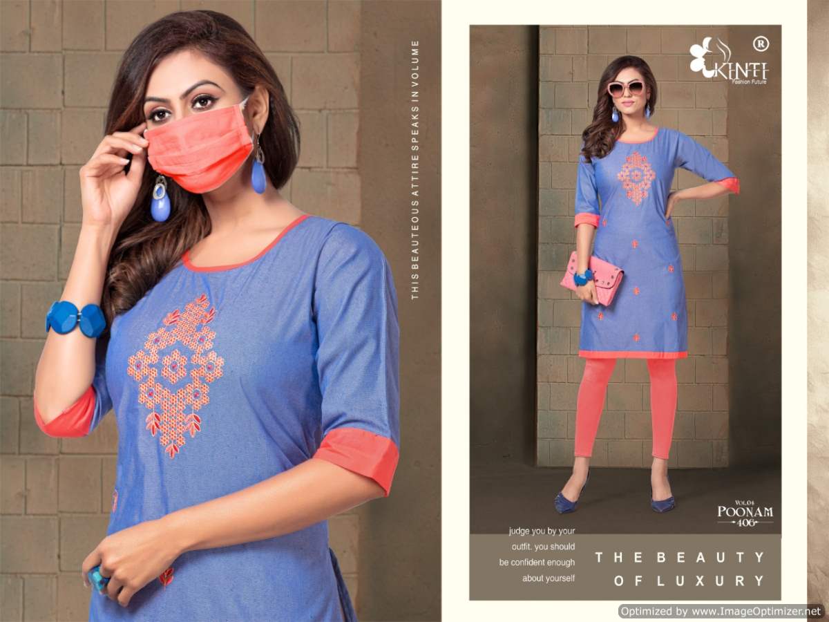 Kinti Presents Poonam Vol 4 Casual Wear Kurti
