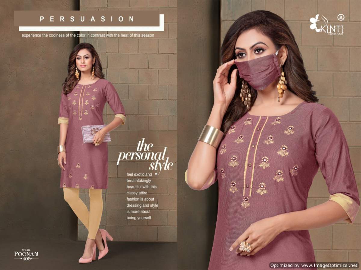 Kinti Presents Poonam Vol 4 Casual Wear Kurti