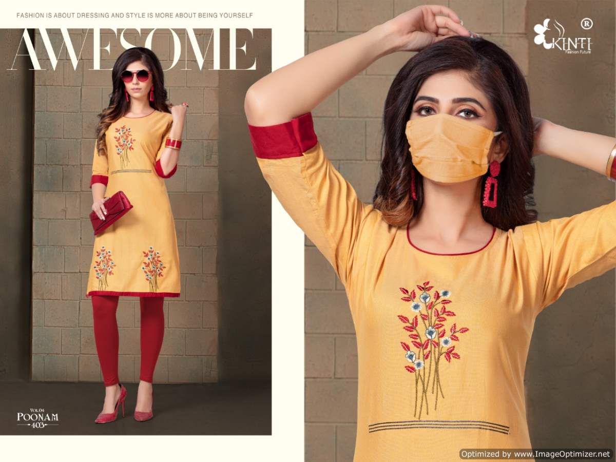 Kinti Presents Poonam Vol 4 Casual Wear Kurti