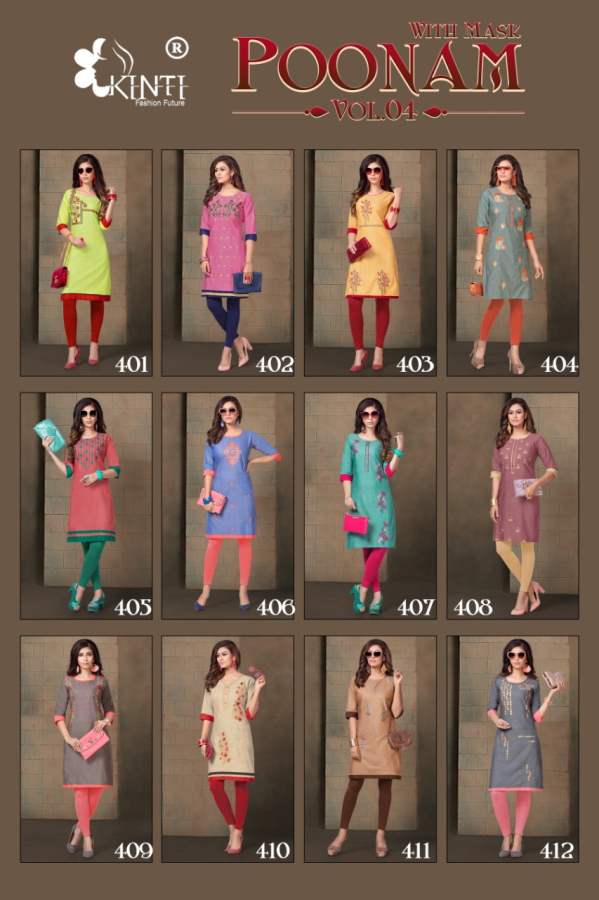 Kinti Presents Poonam Vol 4 Casual Wear Kurti