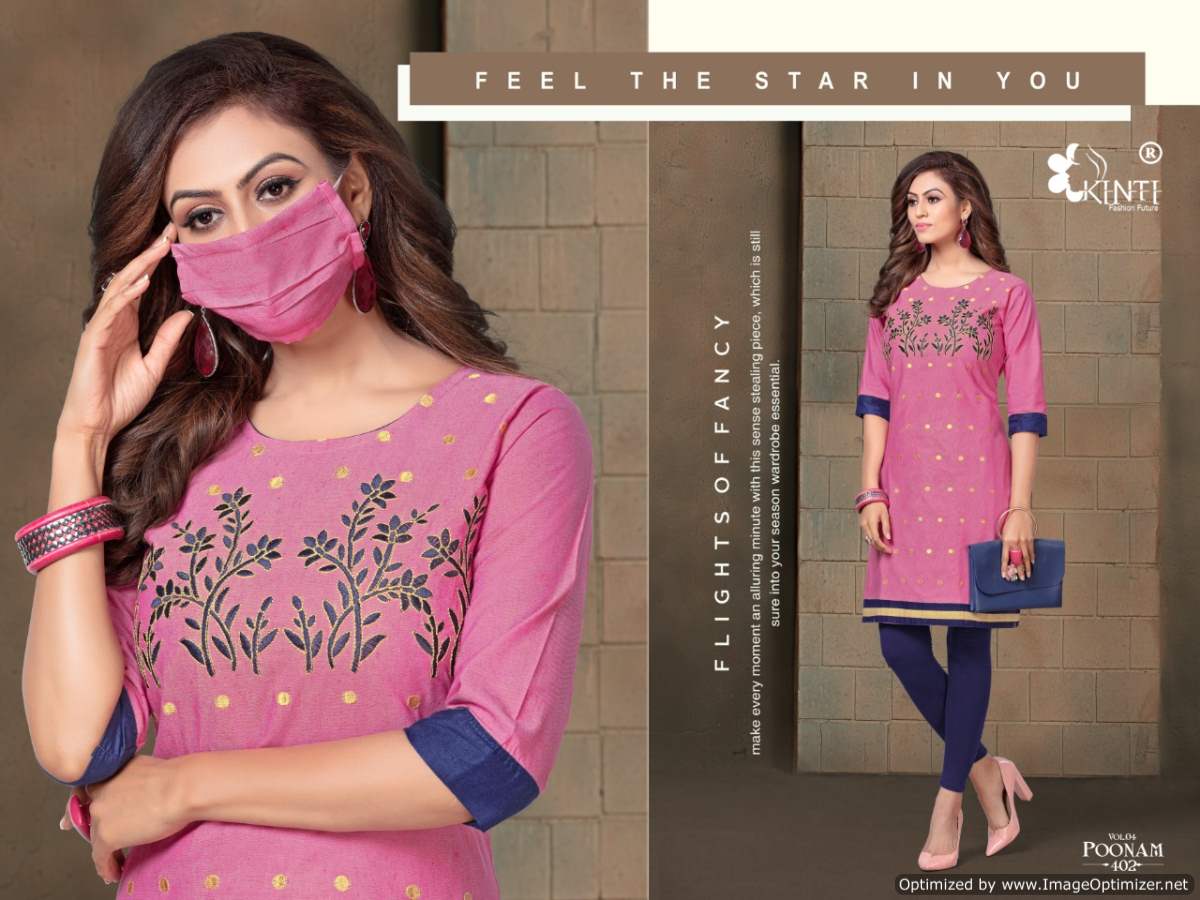 Kinti Presents Poonam Vol 4 Casual Wear Kurti